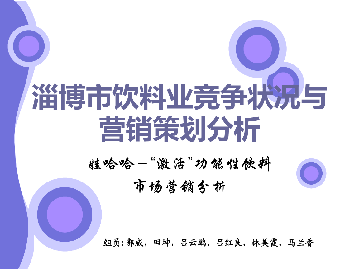 淄博市饮料业竞争状况与营销策划分析.ppt